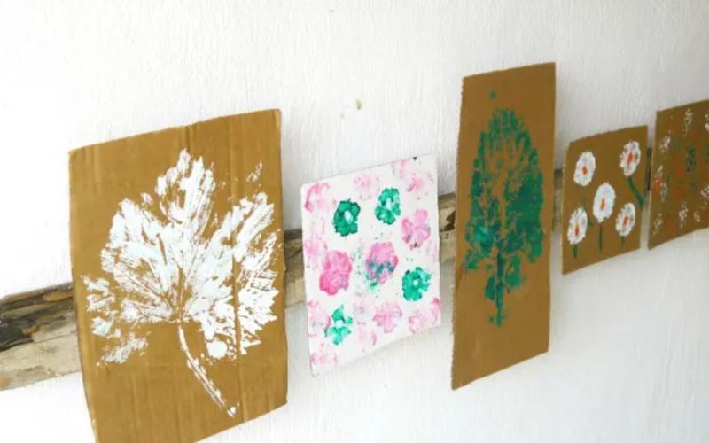 Clutter-Free Ways to Display Kids Artwork Content Image_Rustic Wall Art