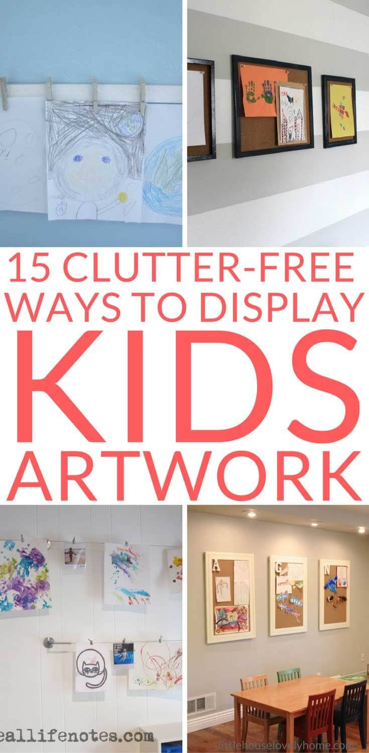 Tips for managing the never-ending stream of kids artwork. Show those masterpieces off to the world in a non-cluttered way.
