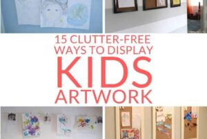 15 Clutter-Free Ways to Display Kids Artwork