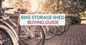A bicycle storage shed is the ultimate outdoor bike storage solution for a small space.