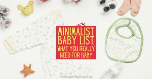 what do you need for a minimalist baby? not much at all. my essentials for a new baby - no fluff.