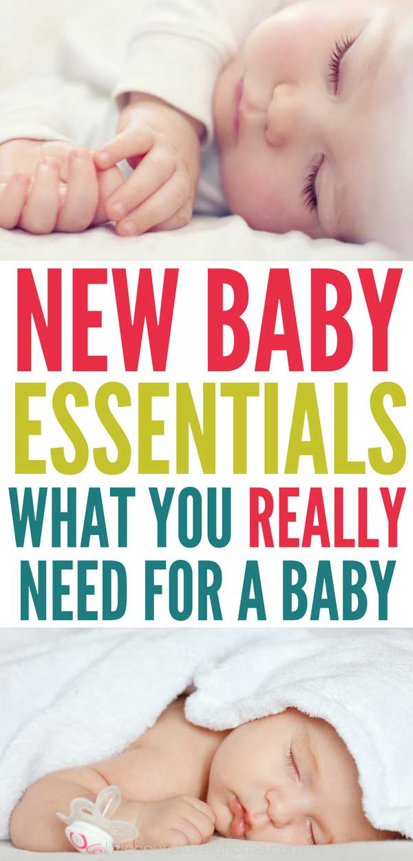 New baby list - what you REALLY need for a new baby. Spoiler alert: it's not much! This minimalist baby list is just what you need when you're figuring out what to buy for a new baby. From a minimalist mom who has birthed two kids in very small homes.