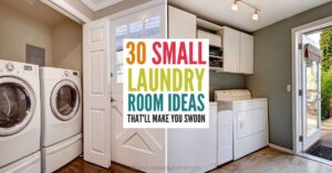 Small laundry room ideas and space-saving tips for a tiny laundry area. If you have a small laundry space but want to get the most out of it, there are some clever ways to maximize the space you have available. Check out these tips for how to use a small laundry and get the most of it for your family.