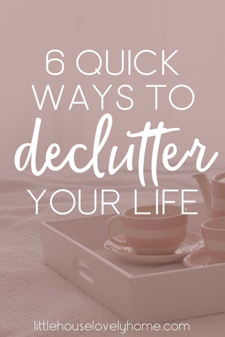 These quick decluttering projects are ideal for when you have some spare time and want to get organized. 