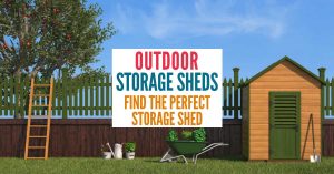 If you just need a little extra storage, using an specially designed outdoor storage locker is a great way to keep your stuff protected from the elements but out of the way.