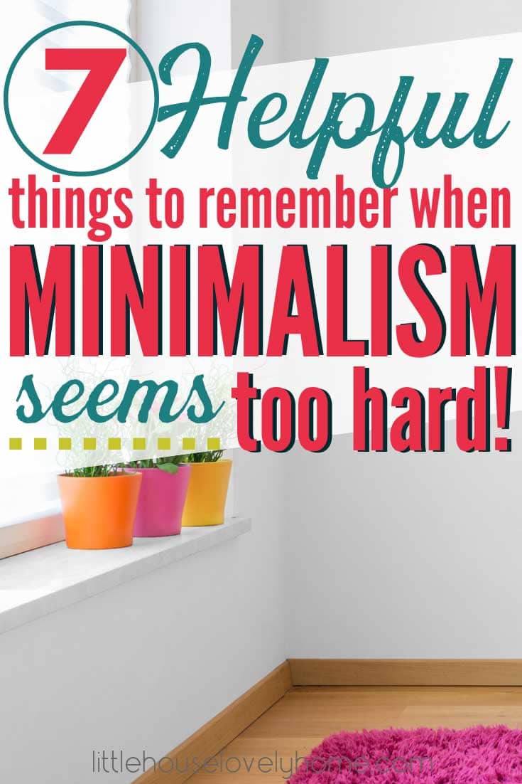 Does minimalism sometimes get you down? Aer you torn between wanting the benefits of a simpler life and the seemingly rigid rules to live by for minimalists? Practical minimalism is the solution I swear by for my family. I'm still frugal, I still buy stuff, heck I still own stuff I don't use - and I'm a minimalist. Click to read how to live a minimalist lifestyle in real life. 