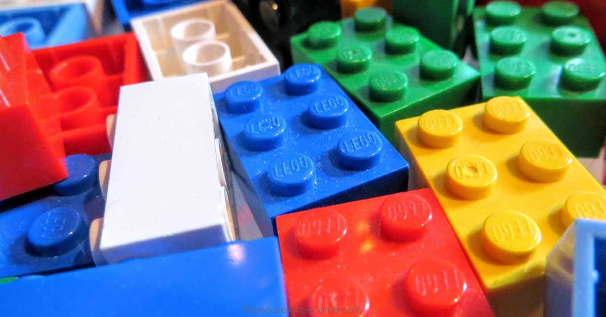 kids lego table with storage