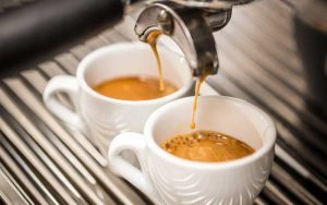 Image of two espressos. This image is the featured image on a buying guide to small espresso machines