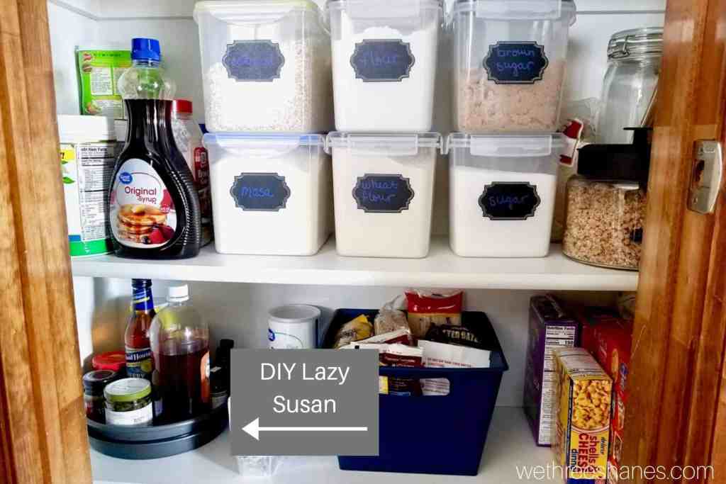 Food in Kitchen Pantry