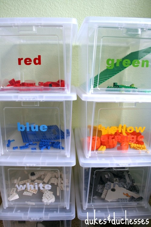 LEGO Storage Organization