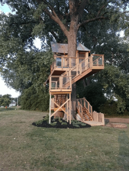 A treehouse in Nebraska