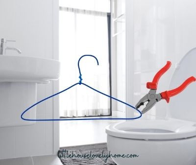 cloth hanger and a plier
