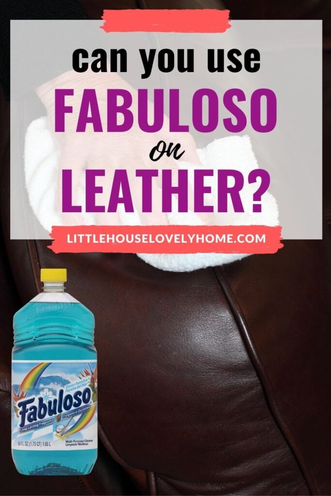 Can You Use Fabuloso on Leather? Little House Lovely Home
