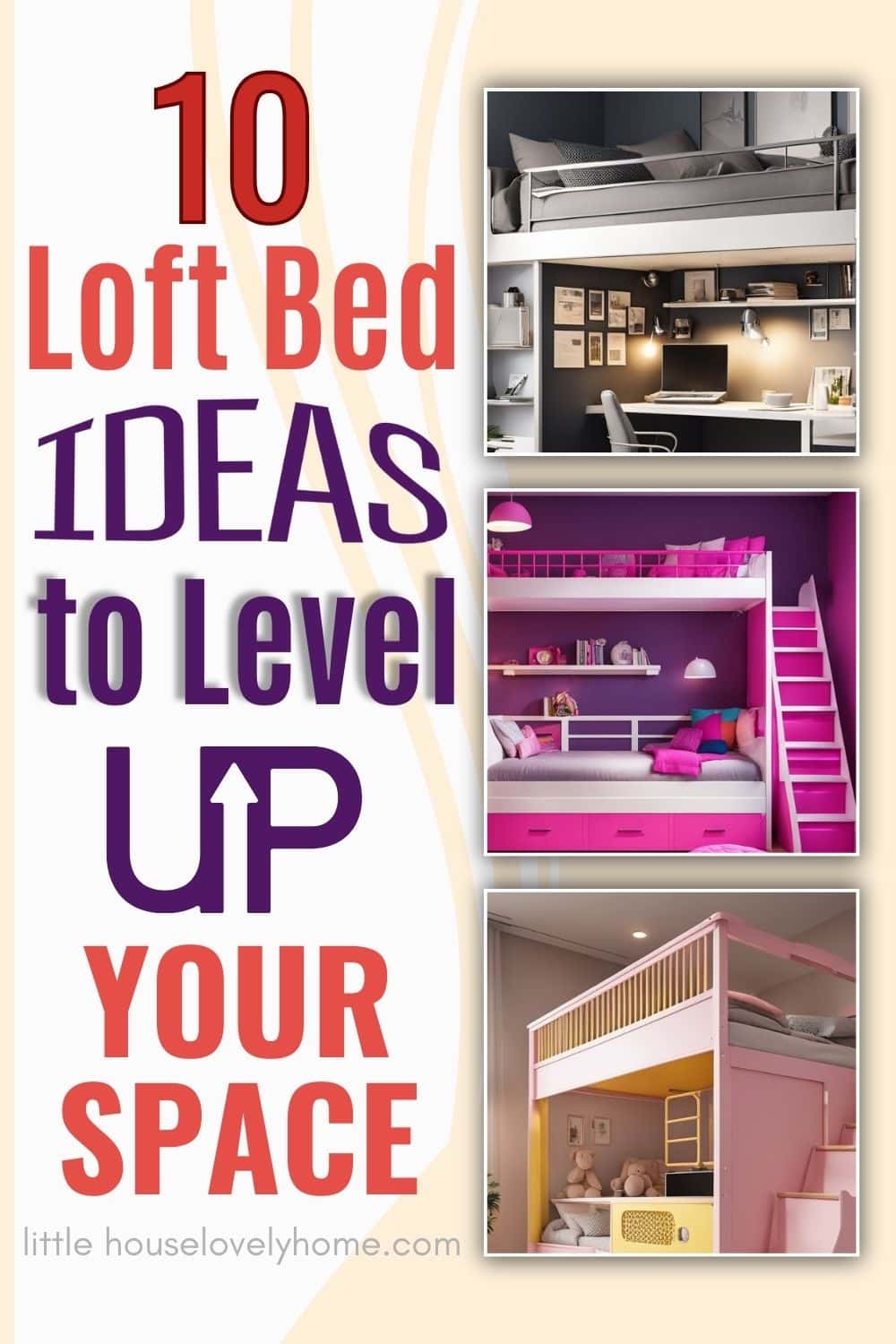 10 Loft Bed Ideas for Every Room to Level Up Your Space Pin Image