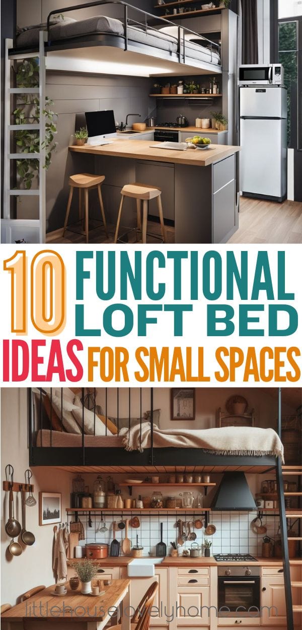 Loft Bed Ideas with kitchenette