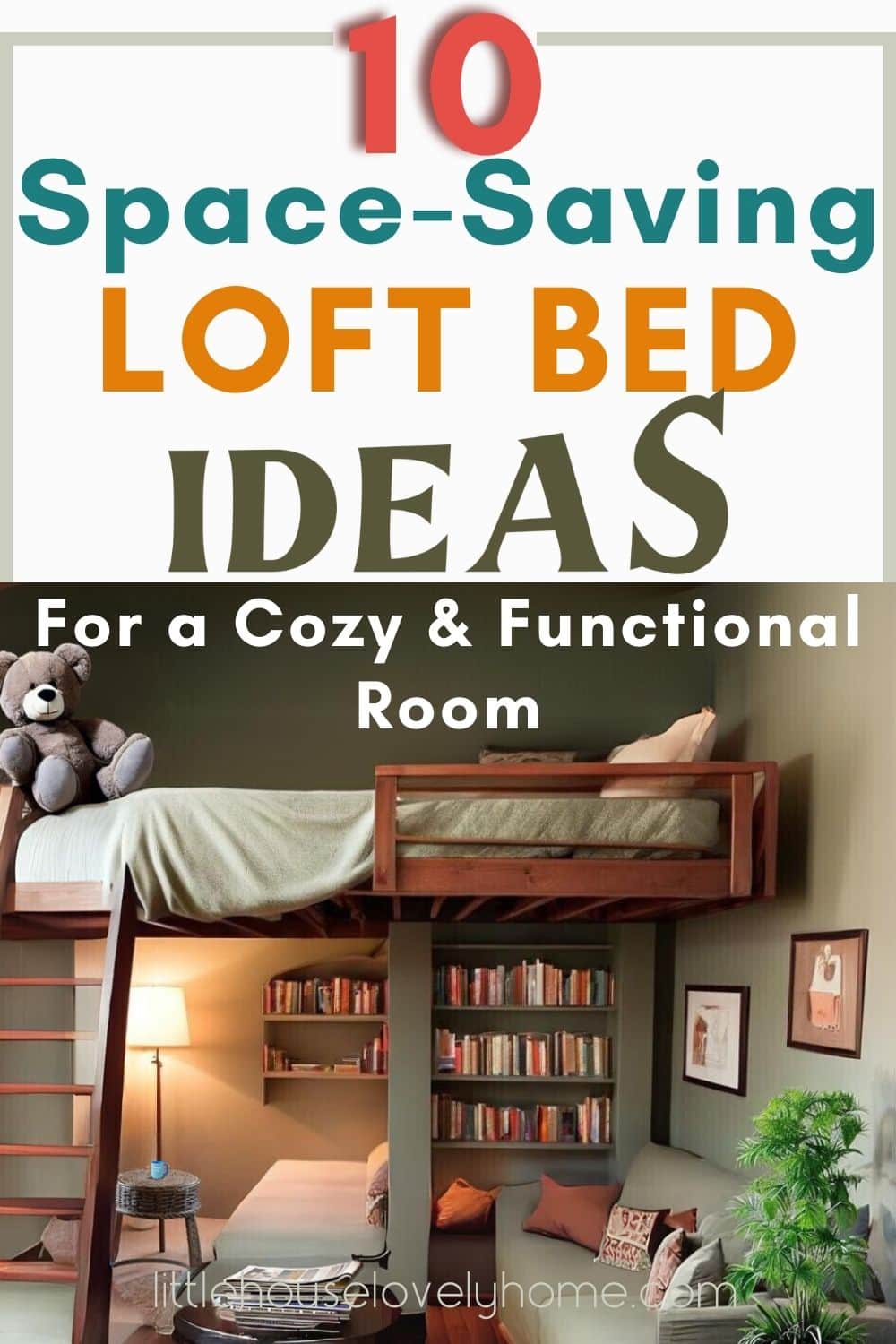 Loft Bed Ideas with reading nook