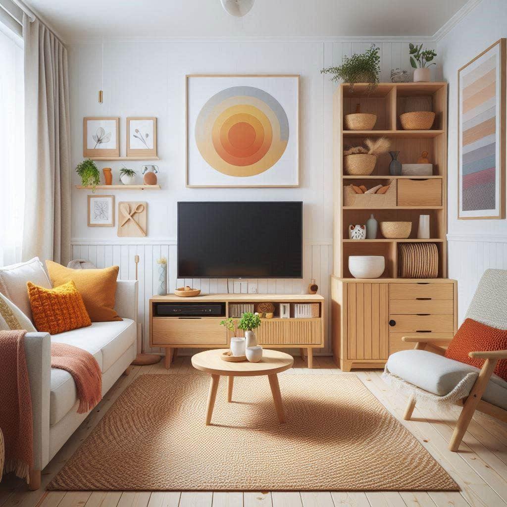 Scandinavian small living room