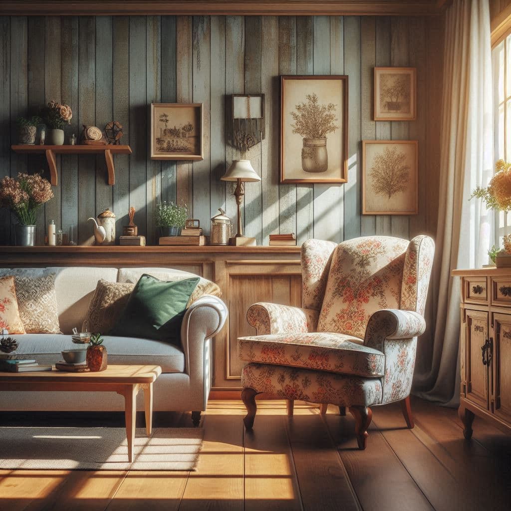 Cozy Vintage Living Room Retreat