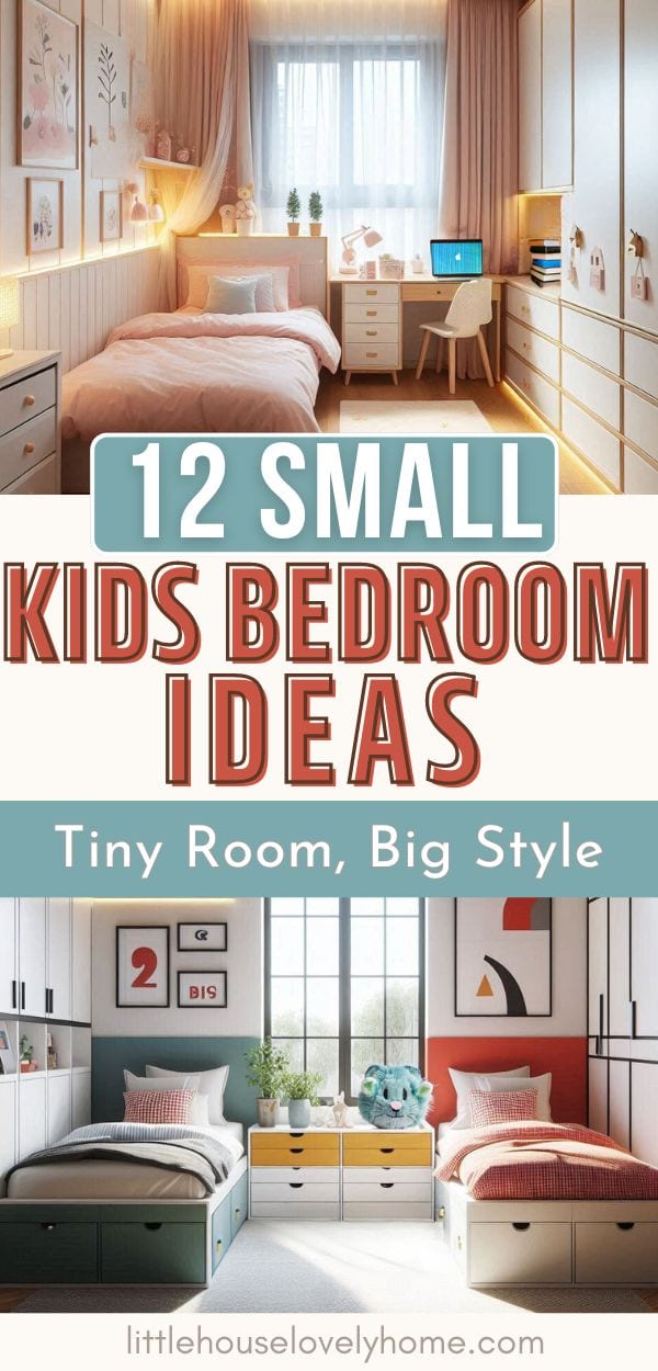  Small Kids Bedroom Ideas Pin Image