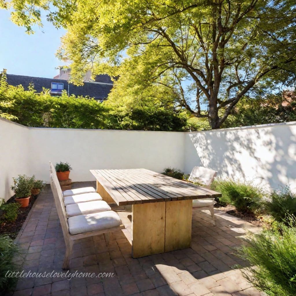 Customizable Small Courtyard Alfresco Dining Inspirations