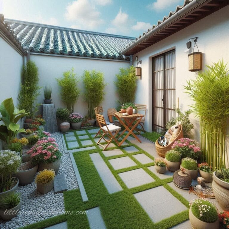 13 Small Courtyard Ideas to Maximize Every Inch of Your Backyard | Little House Lovely Home