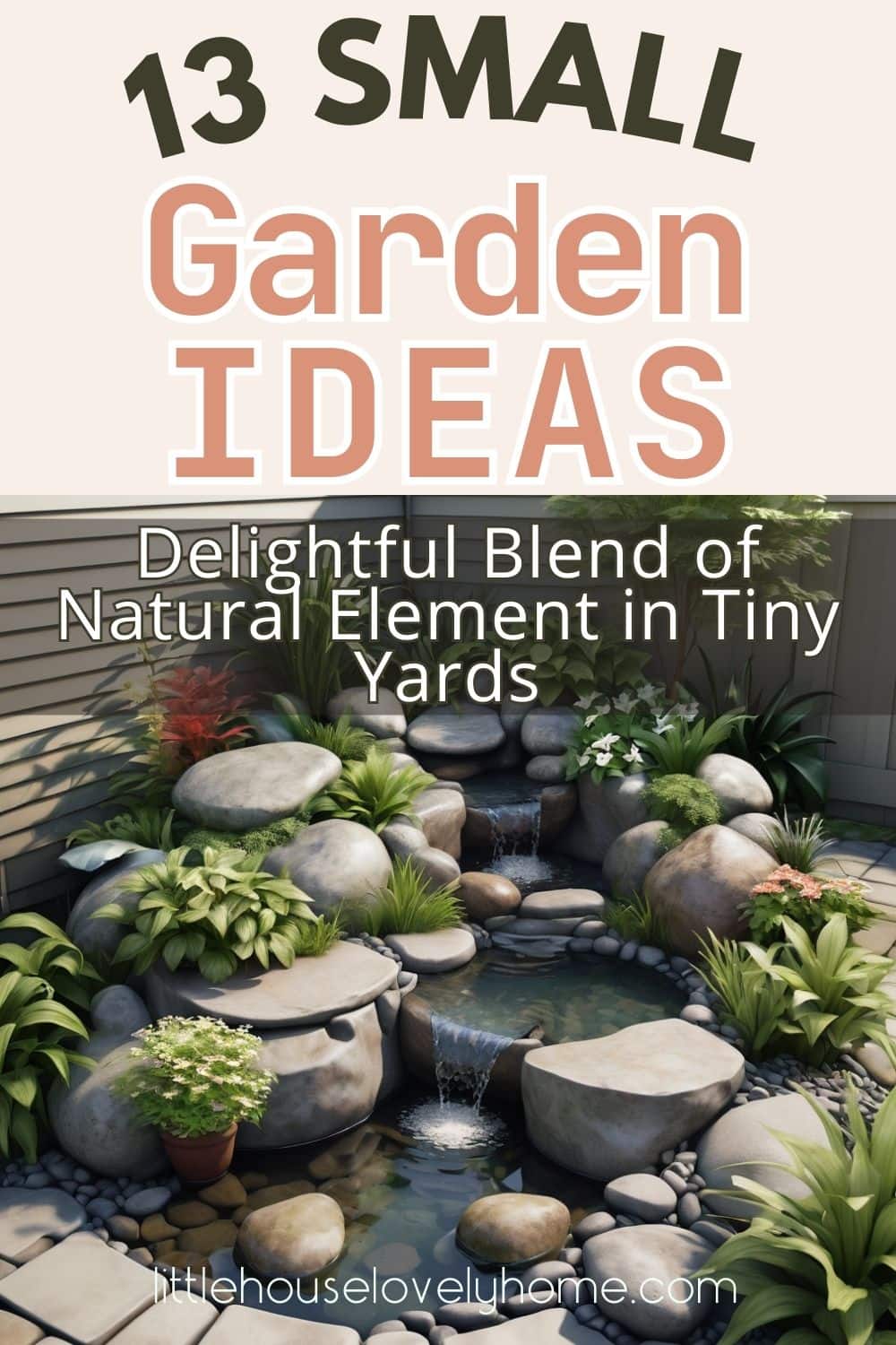 Small Garden Ideas Pin Image