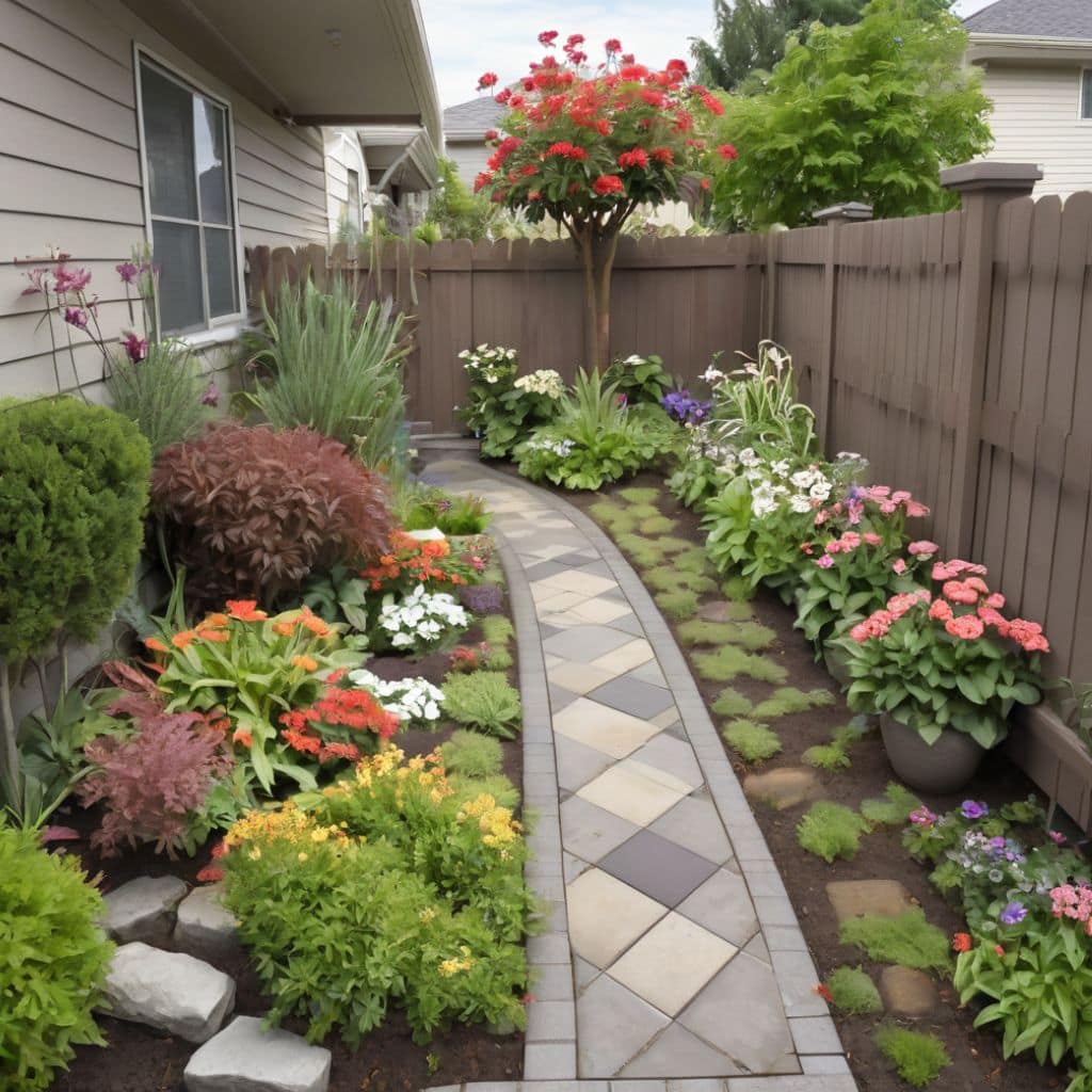 Vibrant and Charming Side Yard Small Garden Welcome