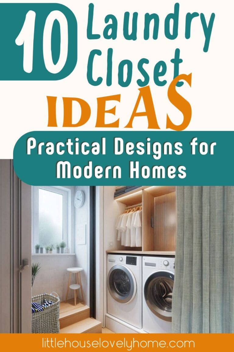 10 Laundry Closet Ideas To Optimize Space | Little House Lovely Home