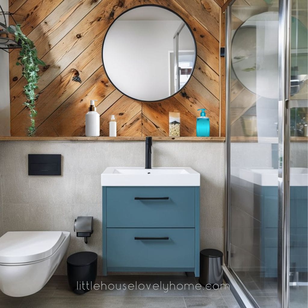 Rustic Modern Small Bathroom Design