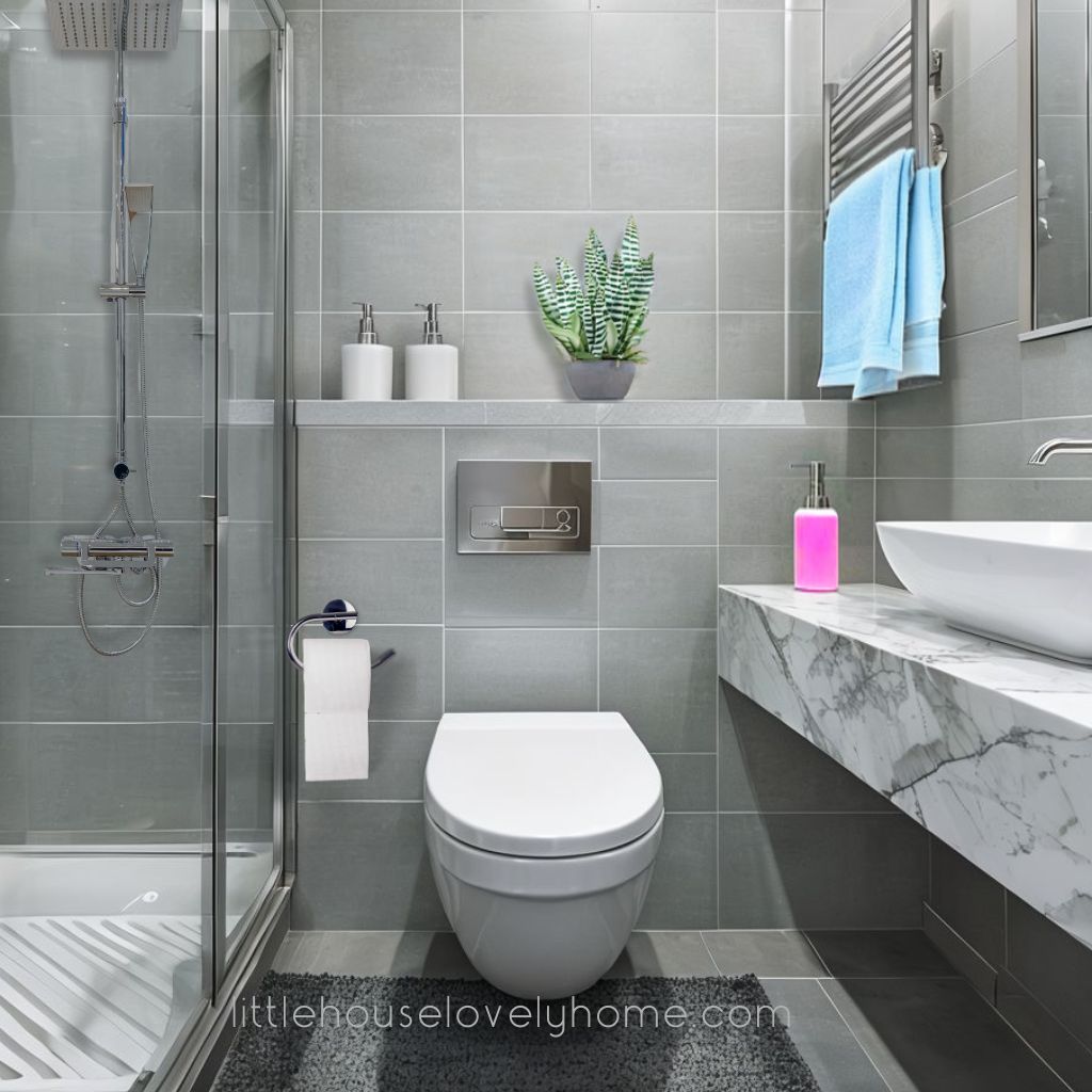 Modern Gray Small Bathroom ideas