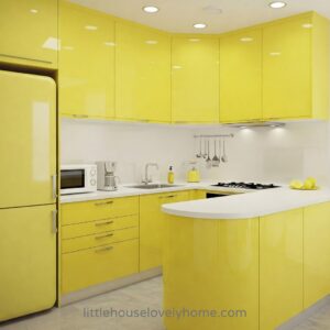 Sunny & Smart Small Yellow Kitchen