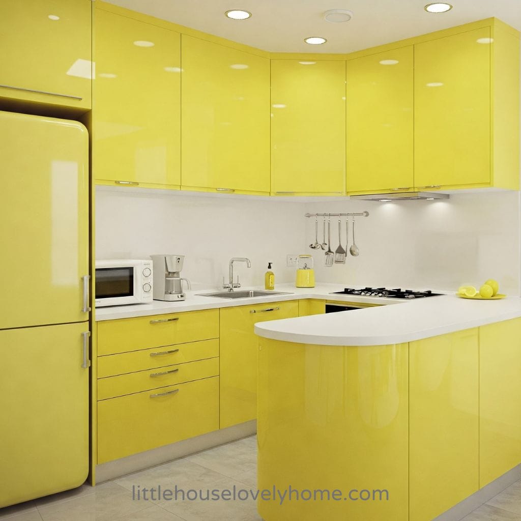 Sunny & Smart Small Yellow Kitchen