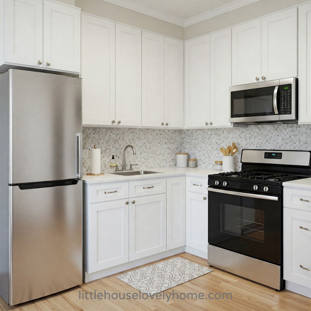 Bright & Welcoming Small Kitchen with Modern Flair